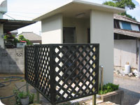 農家外用で屋外トイレ『快』設置